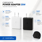 Cargador 25 Watts Carga Rapida