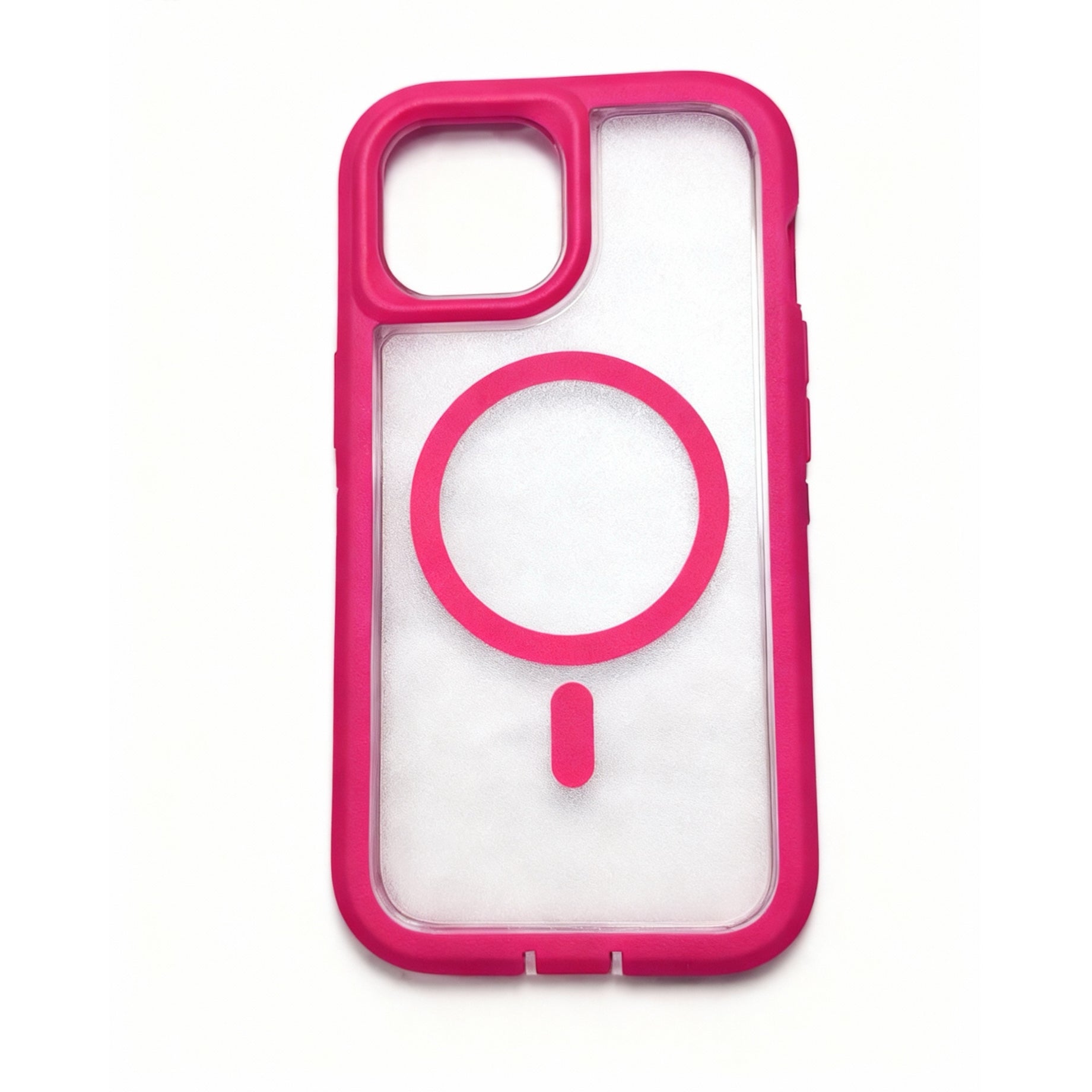 Protector iPhone 15 Uso Rudo Magsafe Rosa