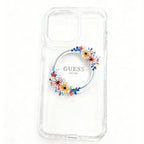 Protector iPhone 15 Pro Max GUESS Magsafe Flowers