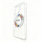 Protector iPhone 15 Pro Max GUESS Magsafe Flowers