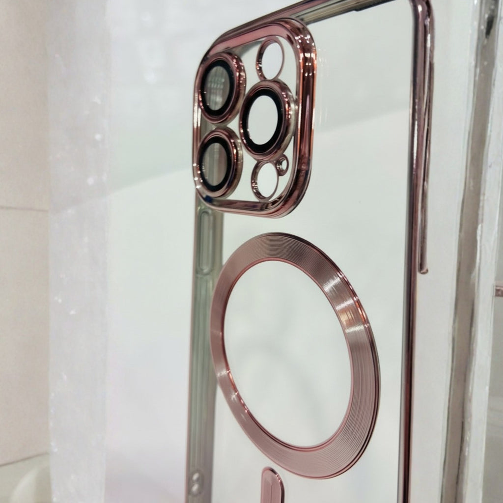 Protector iPhone 15 Pro Max Magnetic Metalico