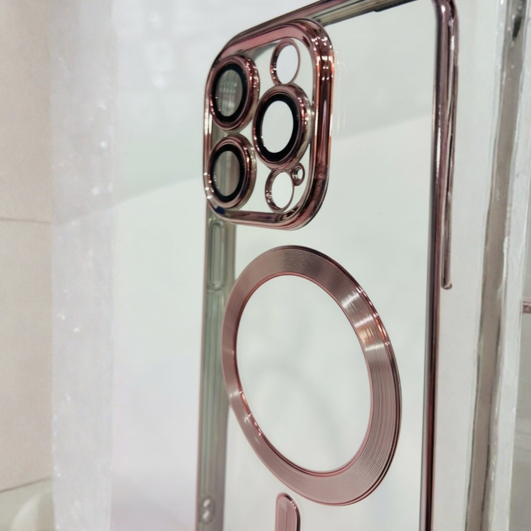 Protector iPhone 15 Pro Max Magnetic Metalico