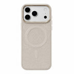 Protector iPhone 17 Pro GUESS Magsafe Peony Metal Beige