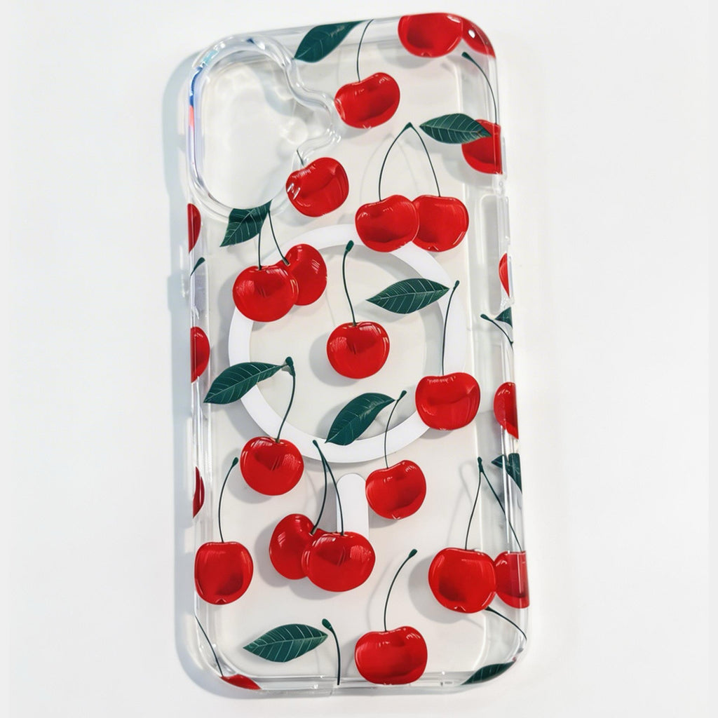 Protector iPhone 17 Diseño Magsafe Cerezas