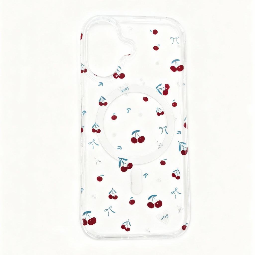 Protector iPhone 17 Diseño Cerezas Magsafe