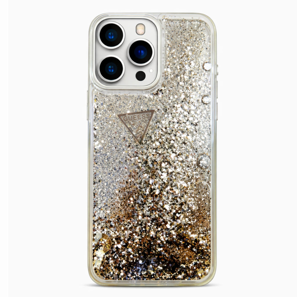 Protector iPhone 15 Pro Max GUESS Liquid Glitter