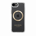 Protector iPhone 16 E GUESS Outline Magsafe Oro