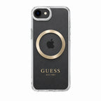 Protector iPhone 16 E GUESS Outline Magsafe Oro