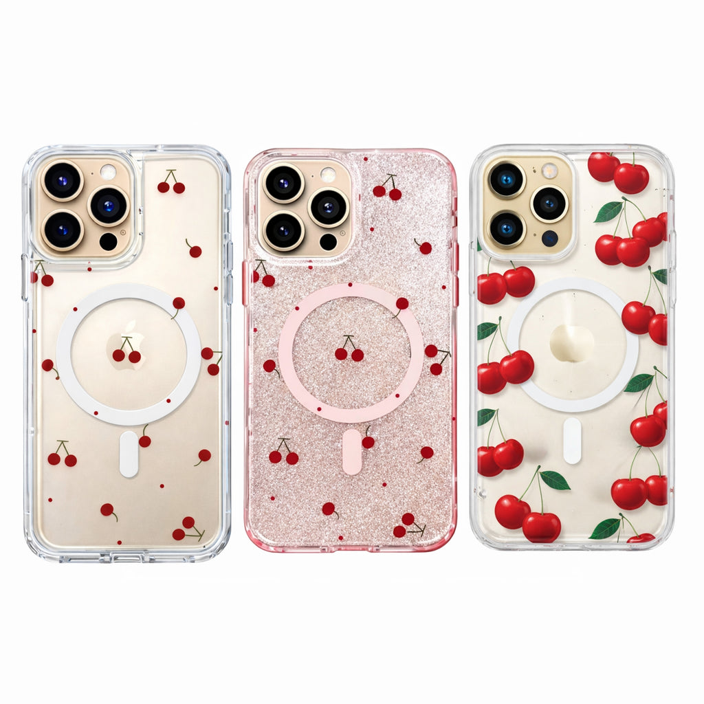 Protectores iPhone 16 Pro Max Diseños Cerezas