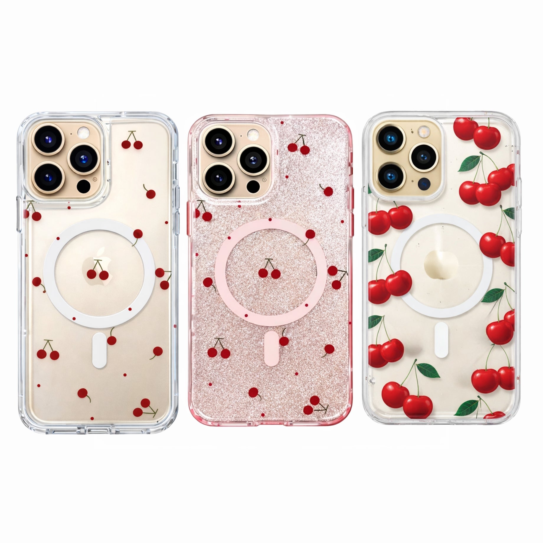 Protectores iPhone 16 Pro Max Diseños Cerezas