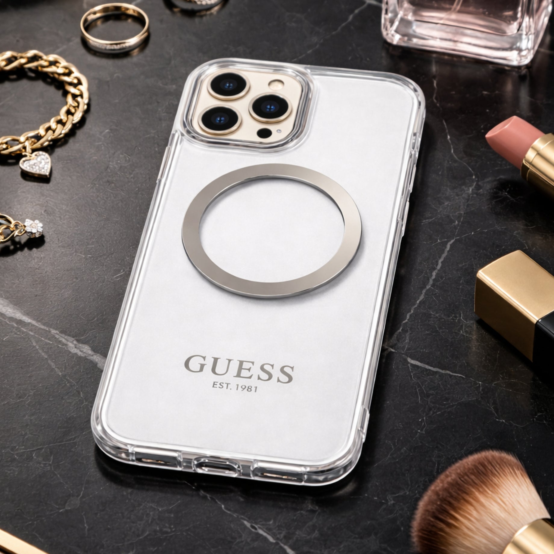 Protector IPhone 14 Pro Max Guess Outline