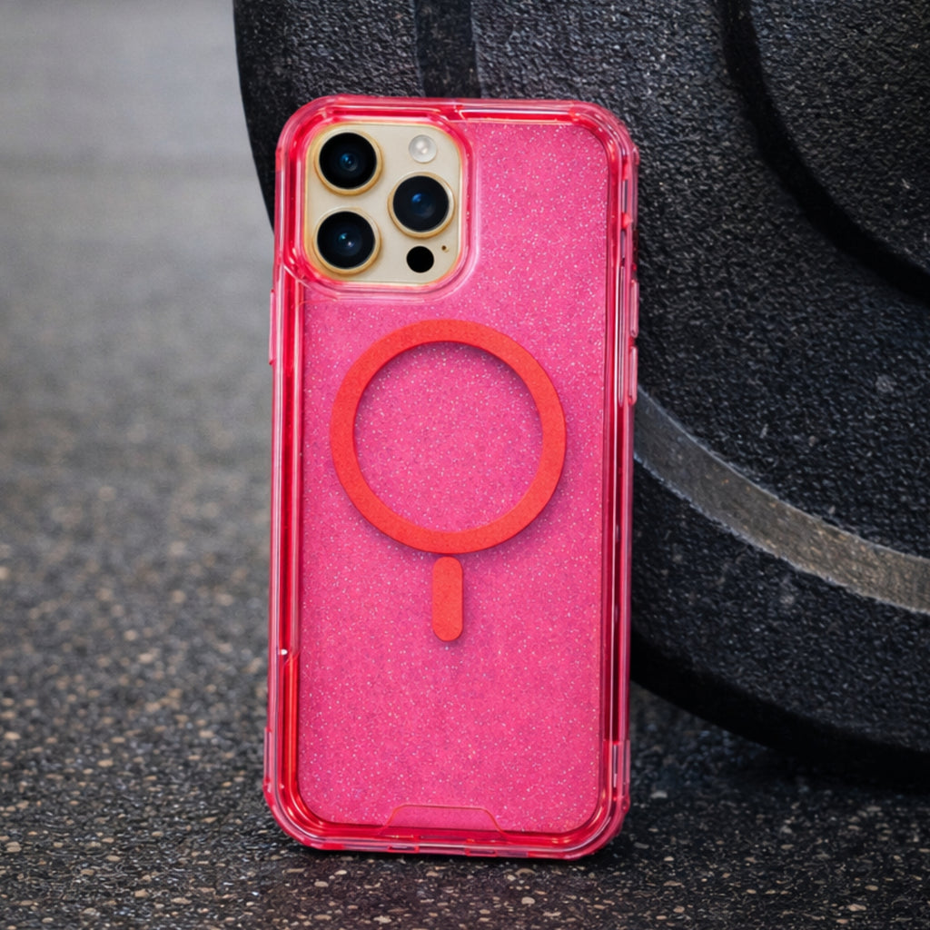 Protector iPhone 16 Pro Max 3 en 1 Magsafe Rosa