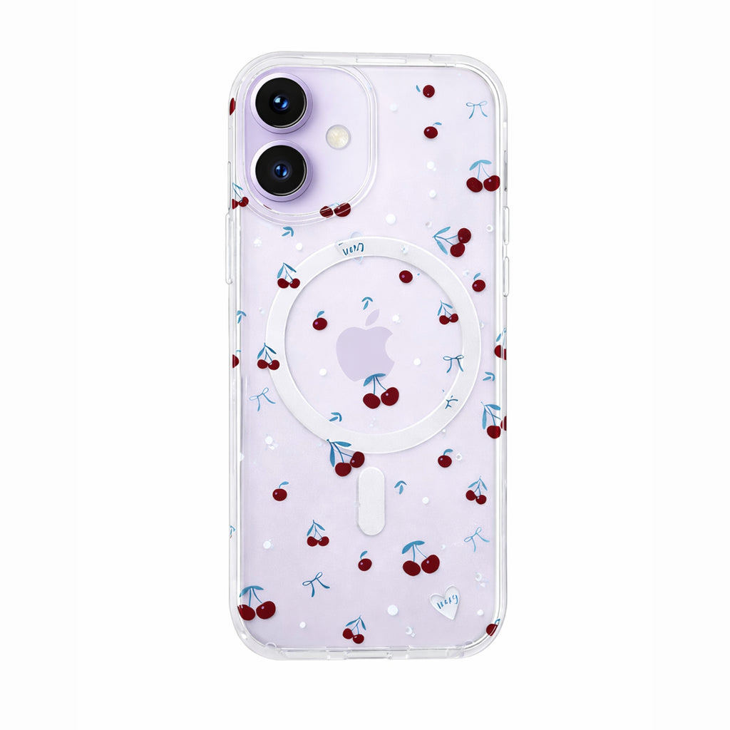 Protector iPhone 17 Diseño Cerezas Magsafe