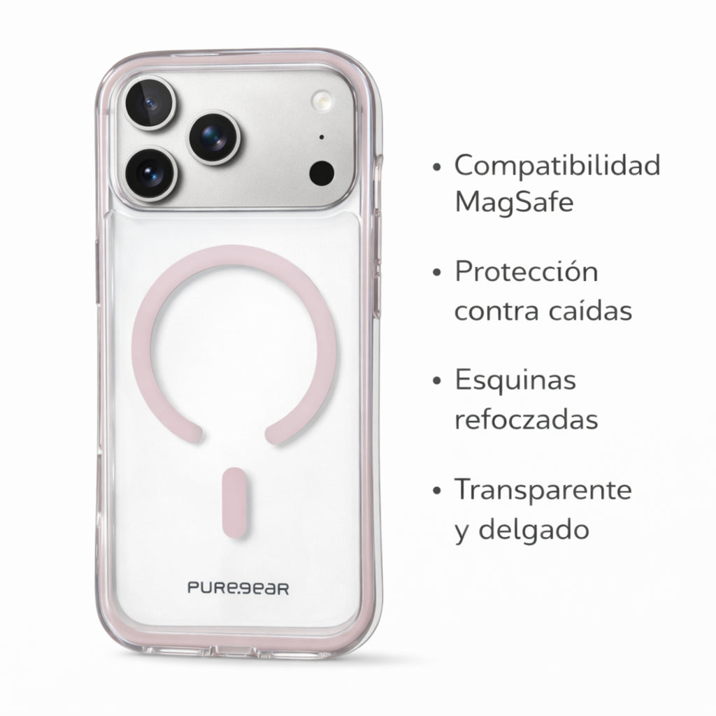 Protector IPhone 17 Pro Max DUALTEK AIR Rosa