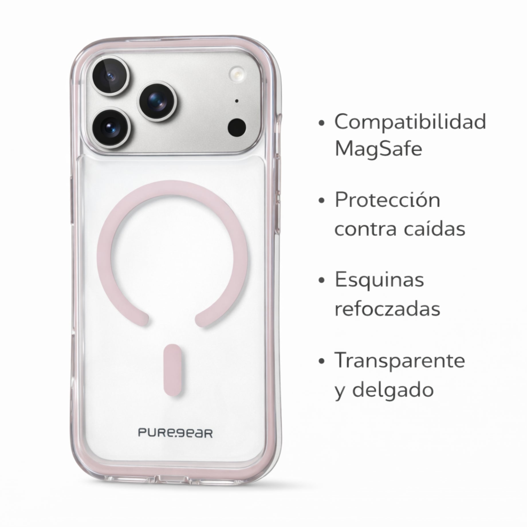 Protector IPhone 17 Pro Max DUALTEK AIR Rosa