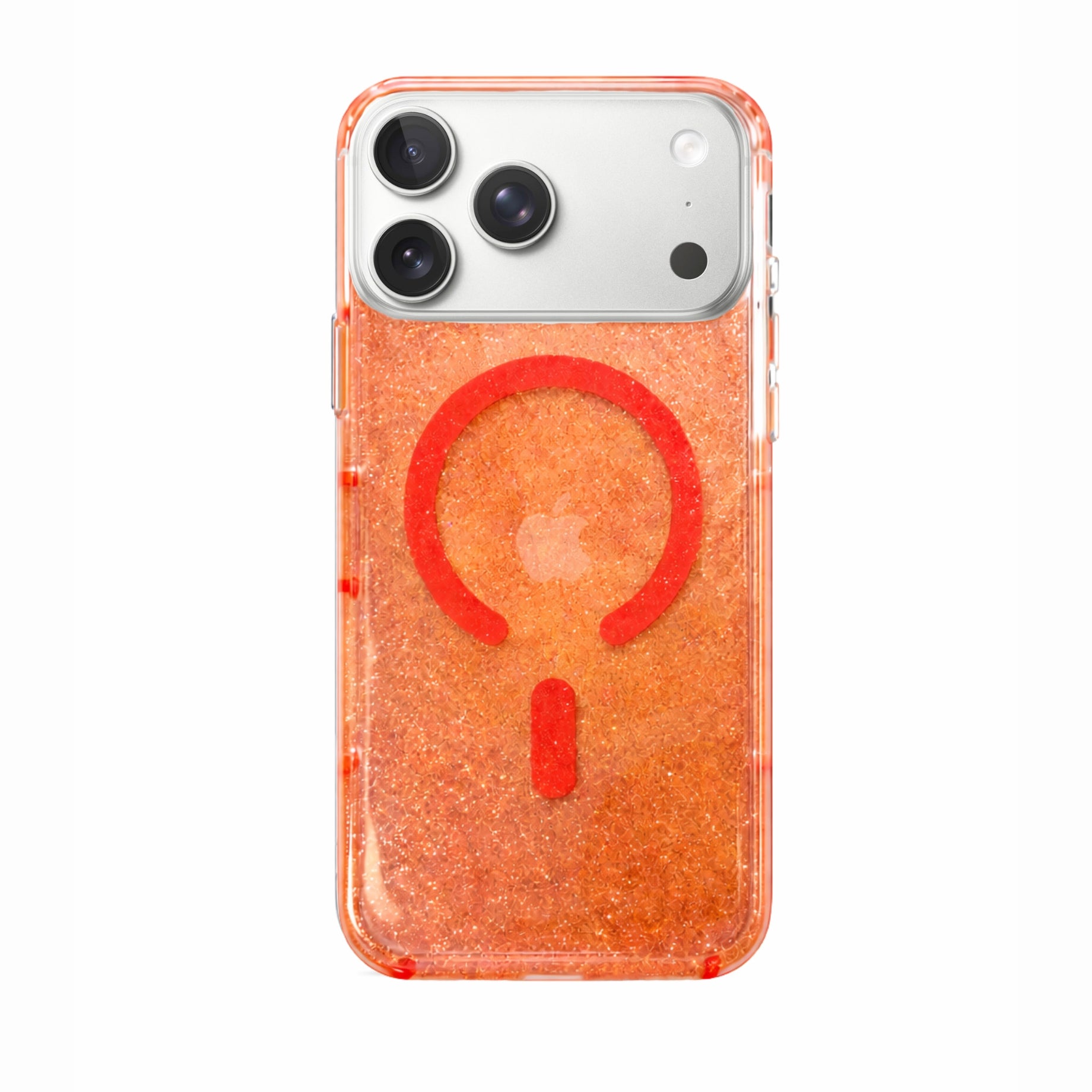 Protector IPhone 17 Pro Max MAGSTEEL Naranja Brillos