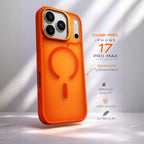 Protector IPhone 17 Pro Max Magsafe Naranja Con Soporte