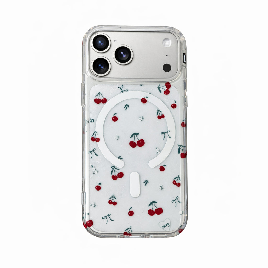 Protector iPhone 17 Pro Cerezas Magsafe