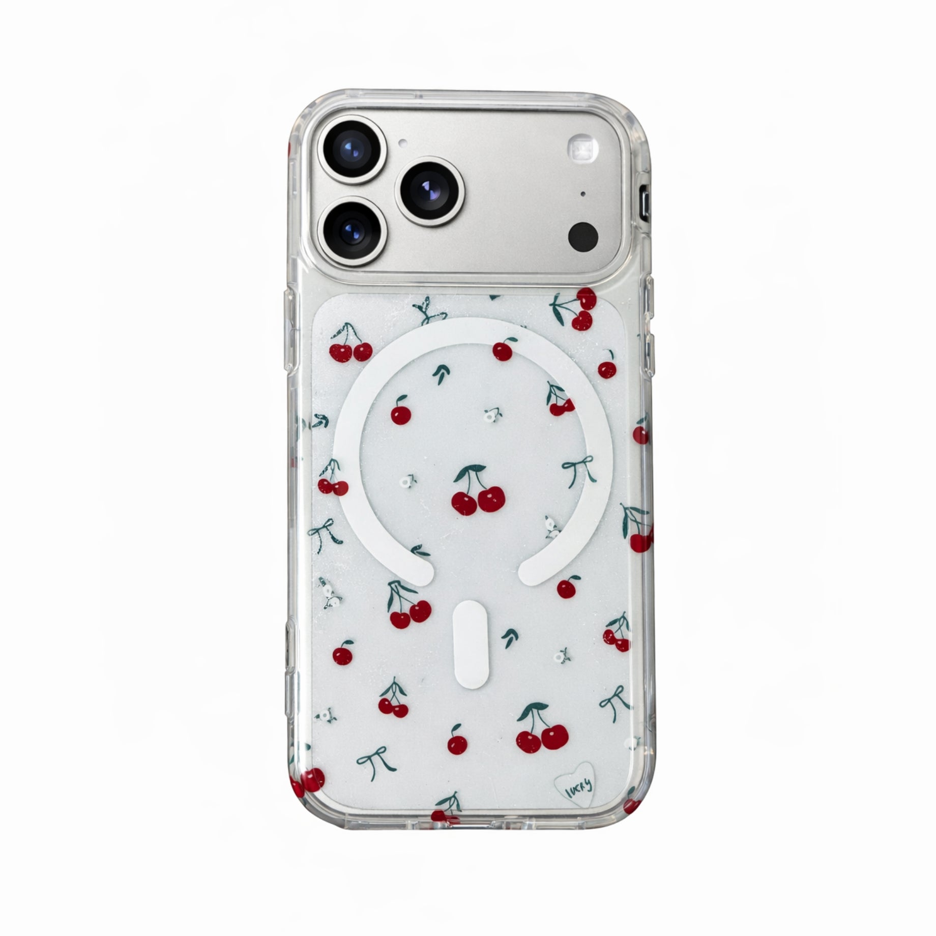 Protector iPhone 17 Pro Cerezas Magsafe