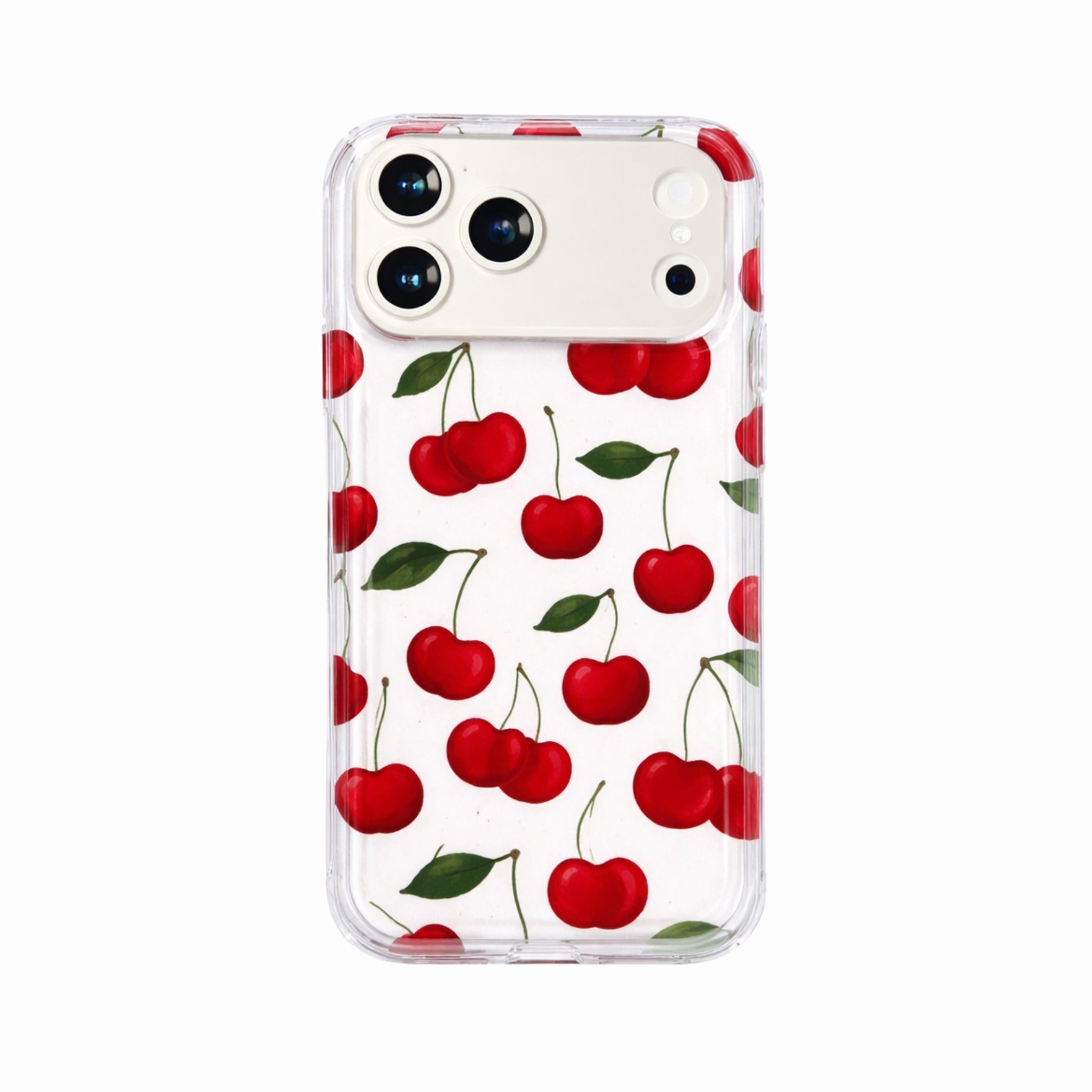 Protector iPhone 17 Pro Cerezas Transparente