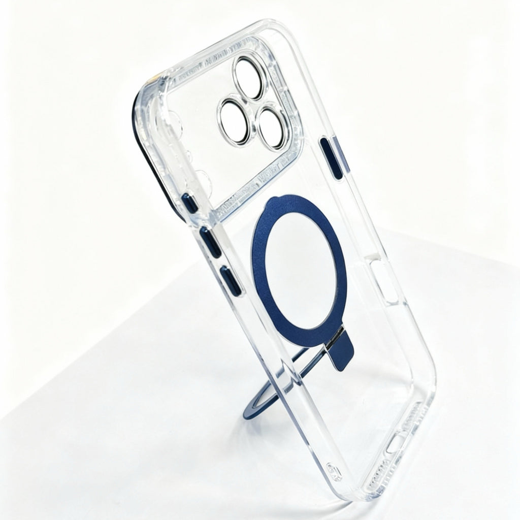Protector IPhone 17 Pro Max Magsafe Azul Con Soporte