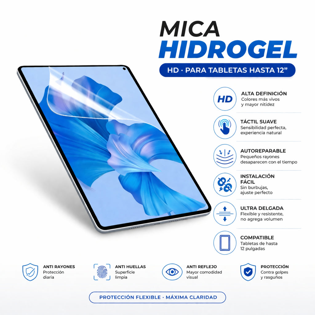 Mica Hidrogel HD Tabletas/Consolas