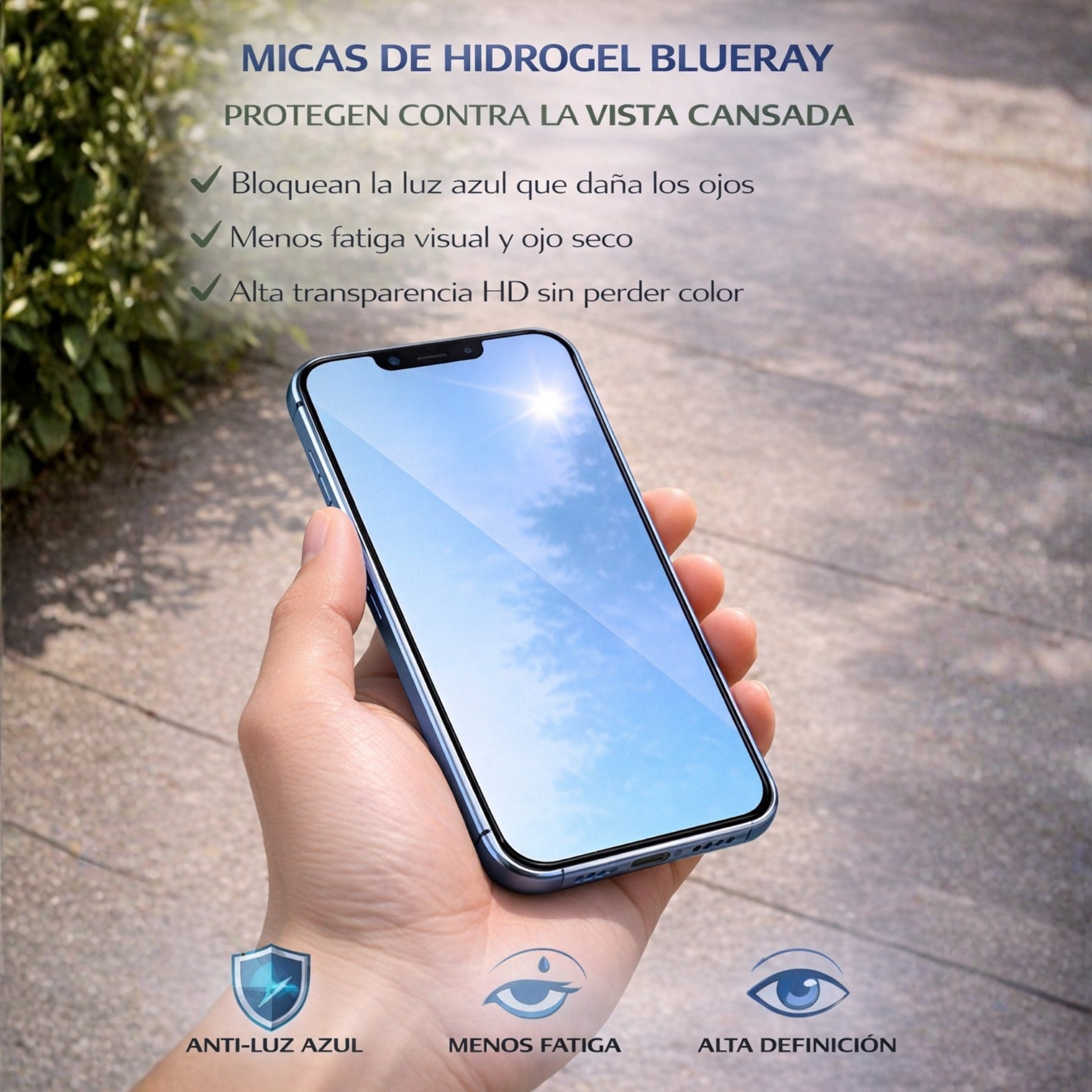 Mica Hidrogel BLUERAY Celular