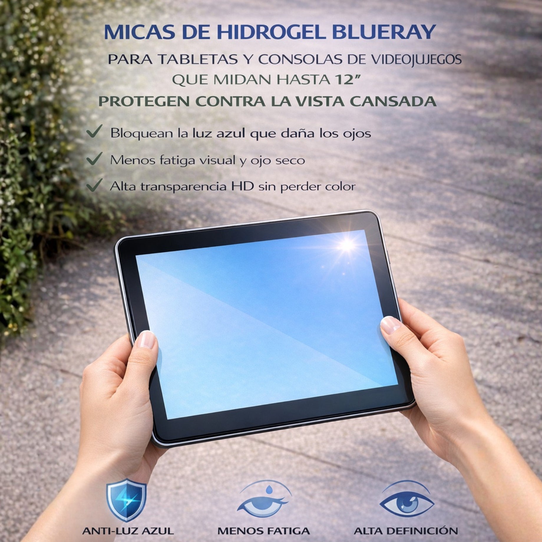 Mica Hidrogel BLUERAY Tabletas/Consolas