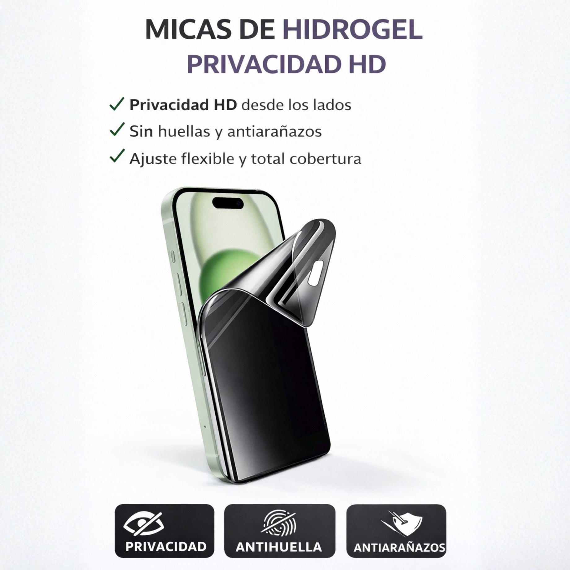 Mica Hidrogel HD PRIVACIDAD Celular