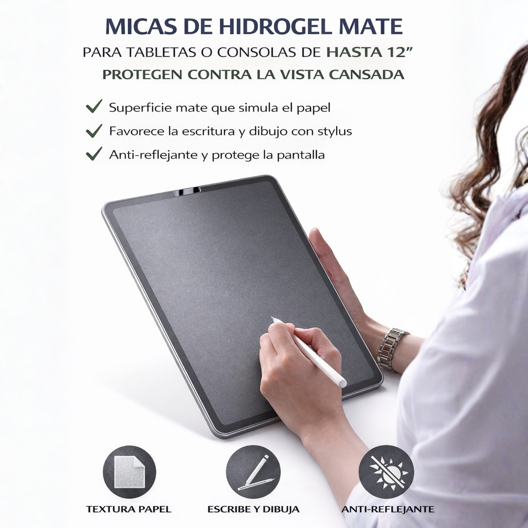 Mica Hidrogel MATTE Tabletas/Consolas