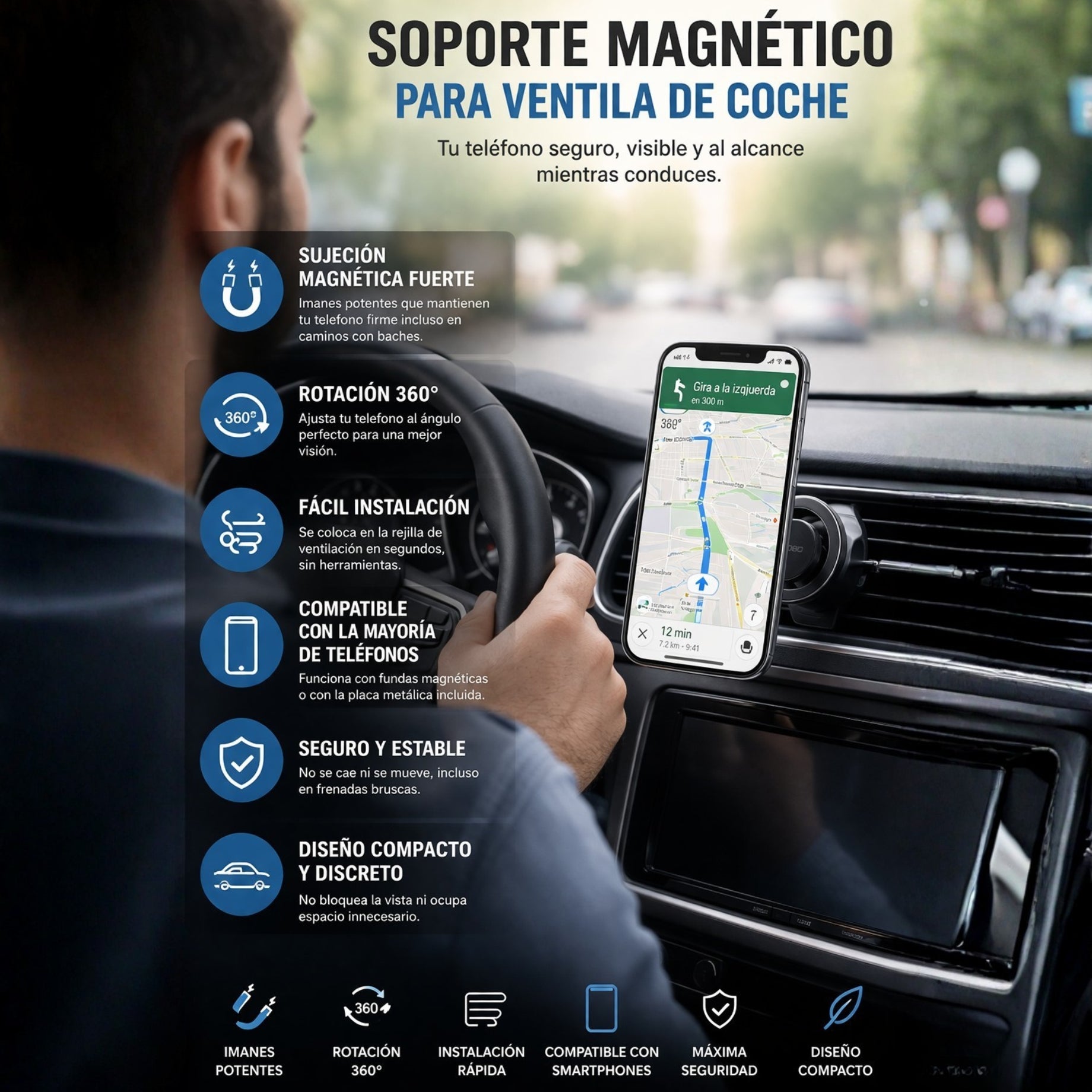 Porta Telefono Para Auto AIRMAG