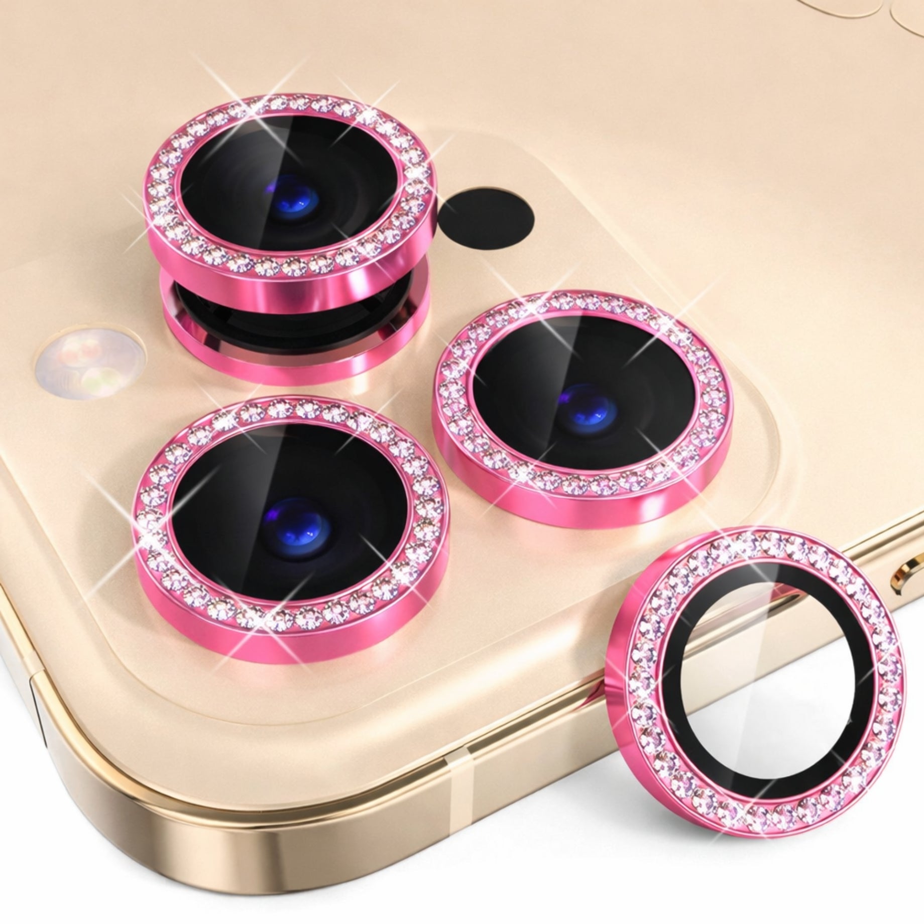 Protectores de Camara Iphone 15PM/15 Pro/16PM/16 Pro/16Plus/16/17PM/17 Pro/17 Brillos