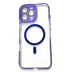 Protector iPhone 16 Pro Max Transparente MagSafe Pro Morado