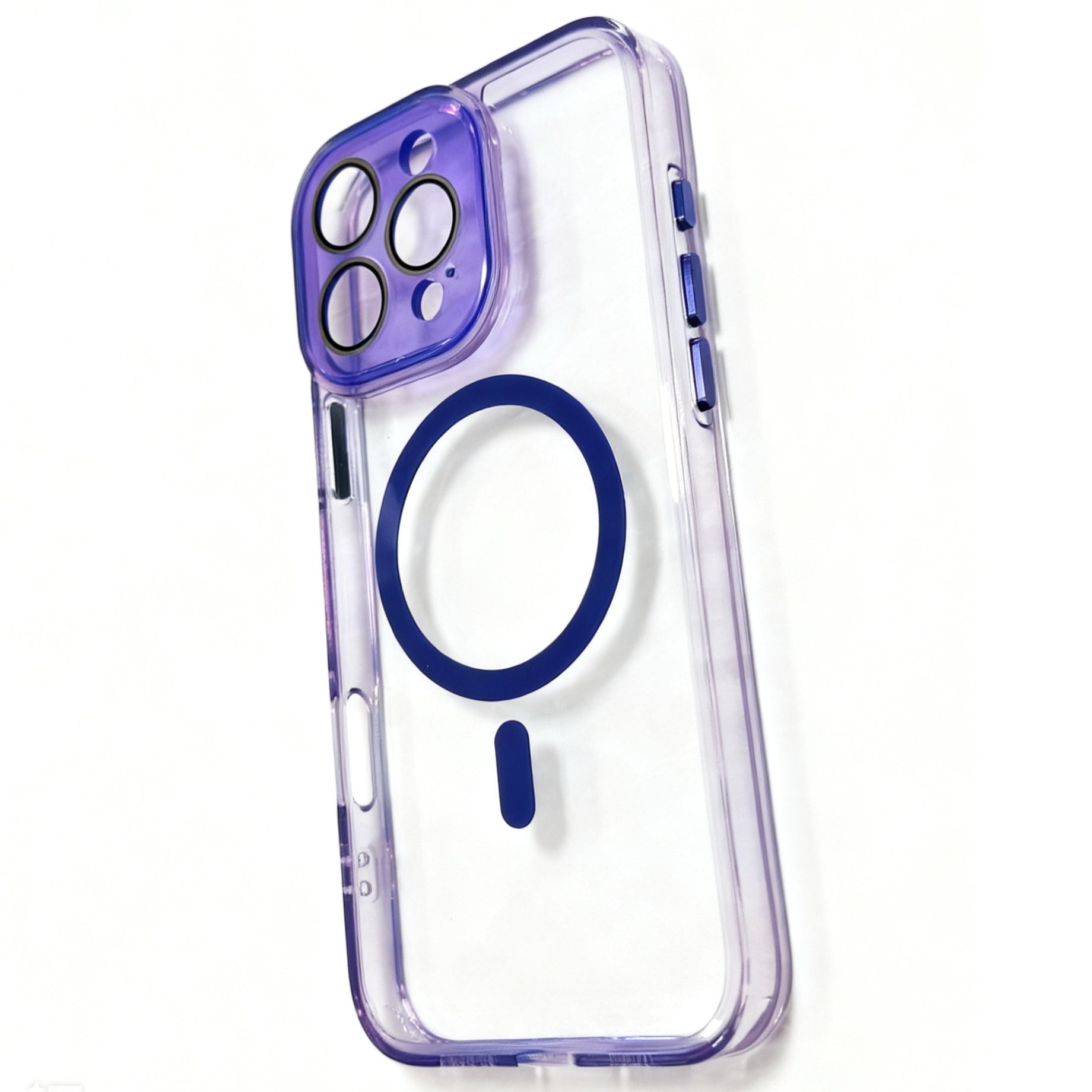 Protector iPhone 16 Pro Max Transparente MagSafe Pro Morado