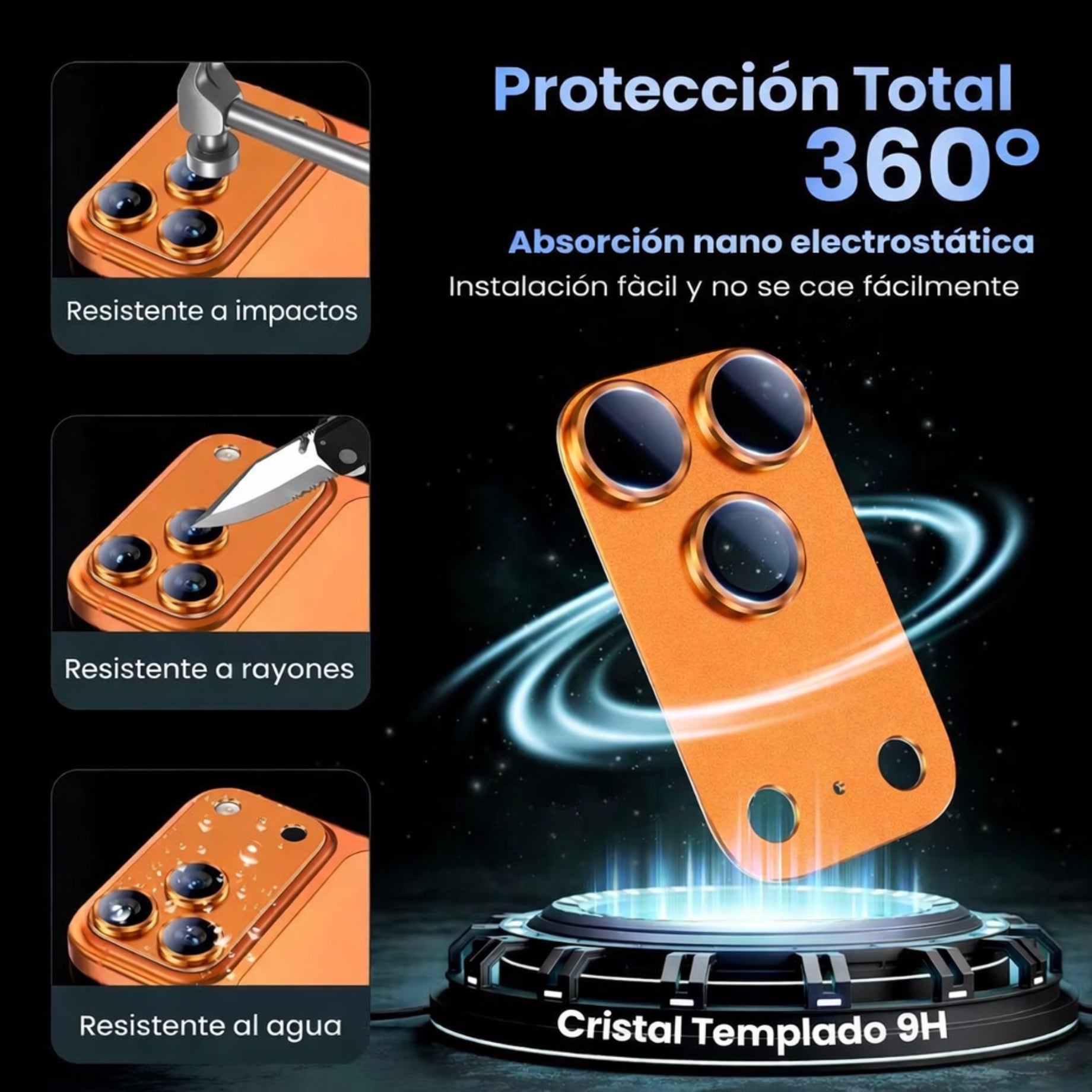 Protectores de Camara iPhone 17 Pro Max Metálicos