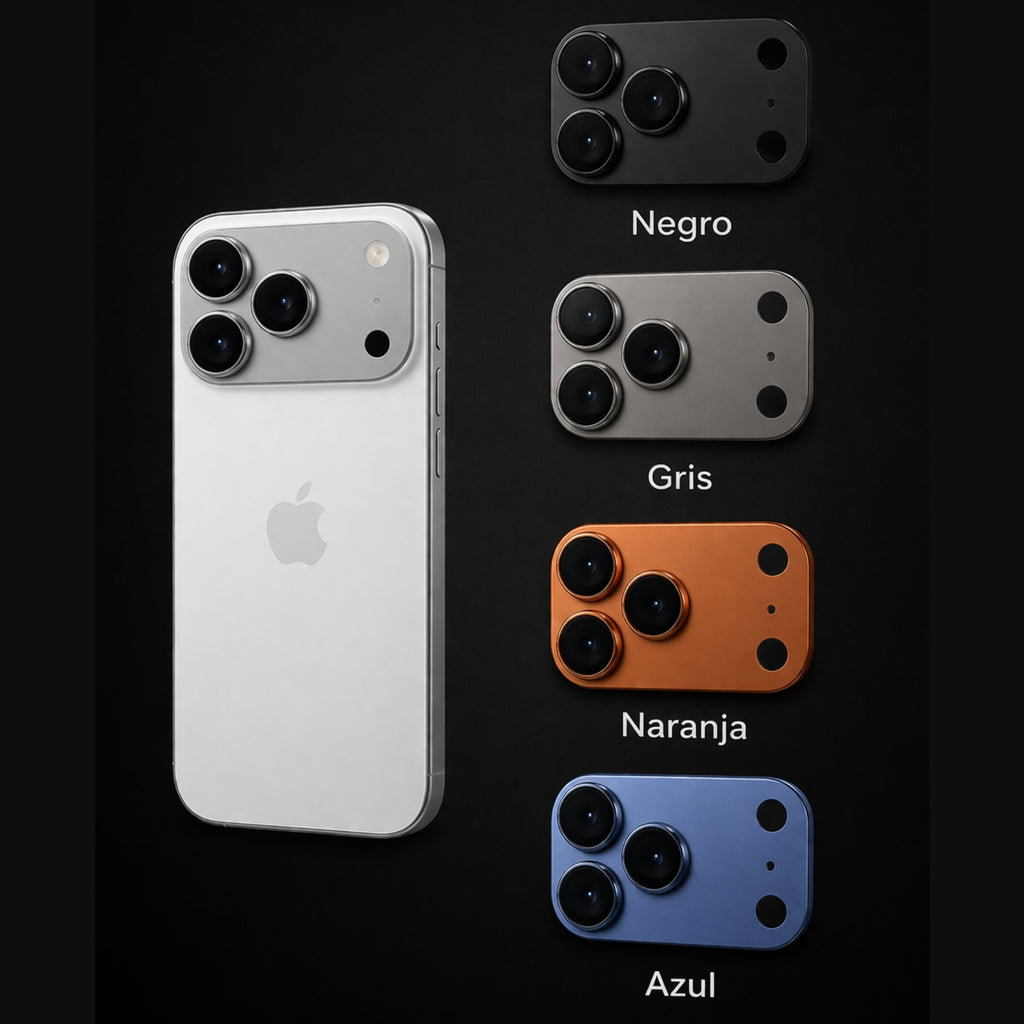 Protectores de Camara iPhone 17 Pro Max Metálicos