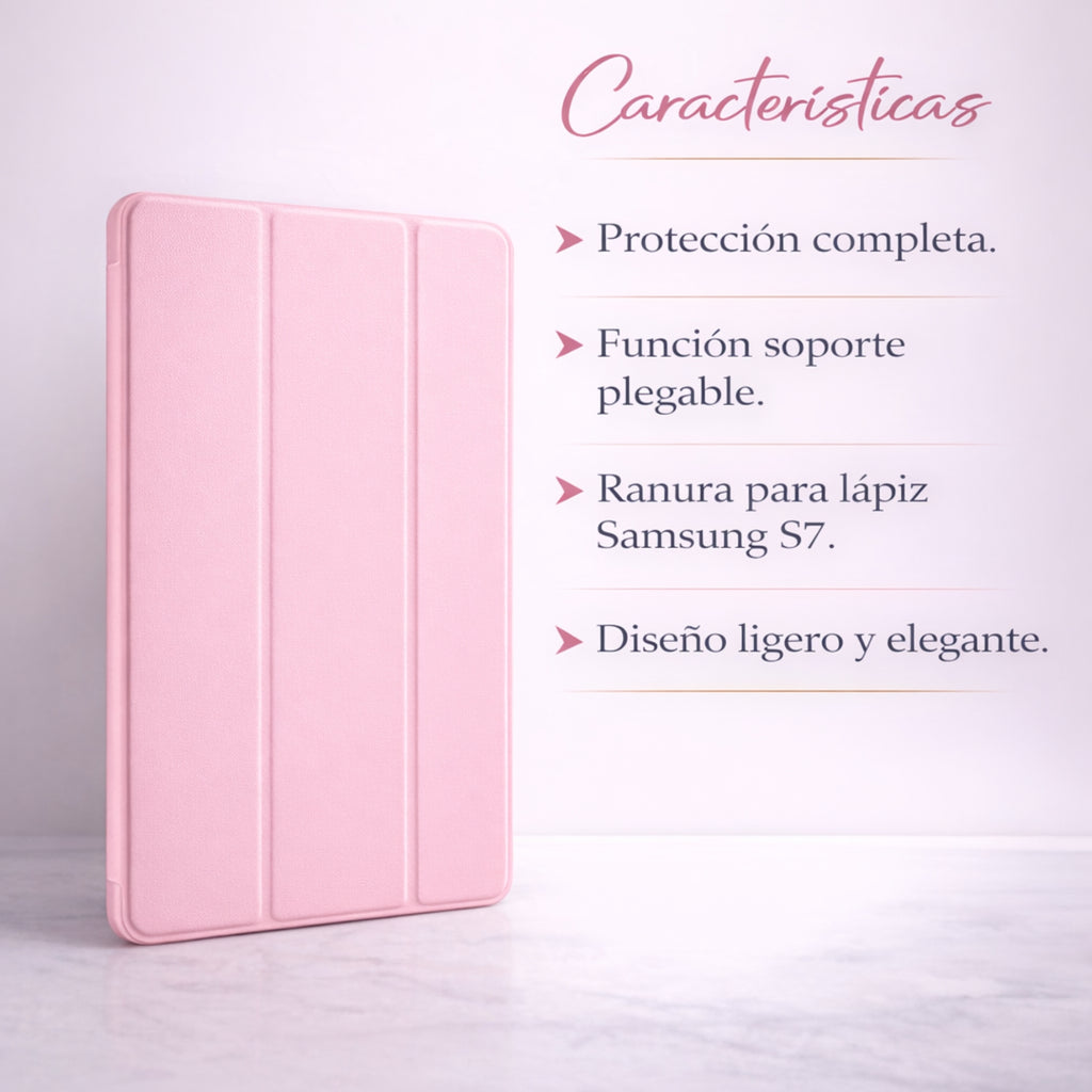 Protector Tableta Samsung S7/S8 Rosa