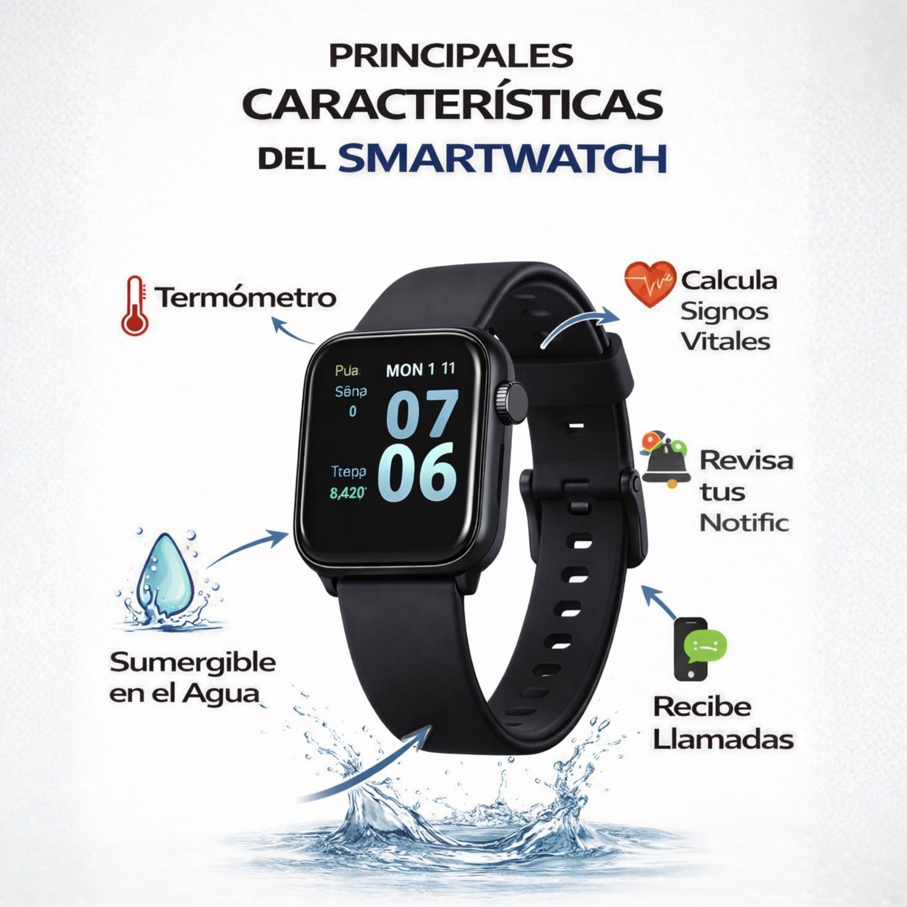 Smart Watch BEAT Negro
