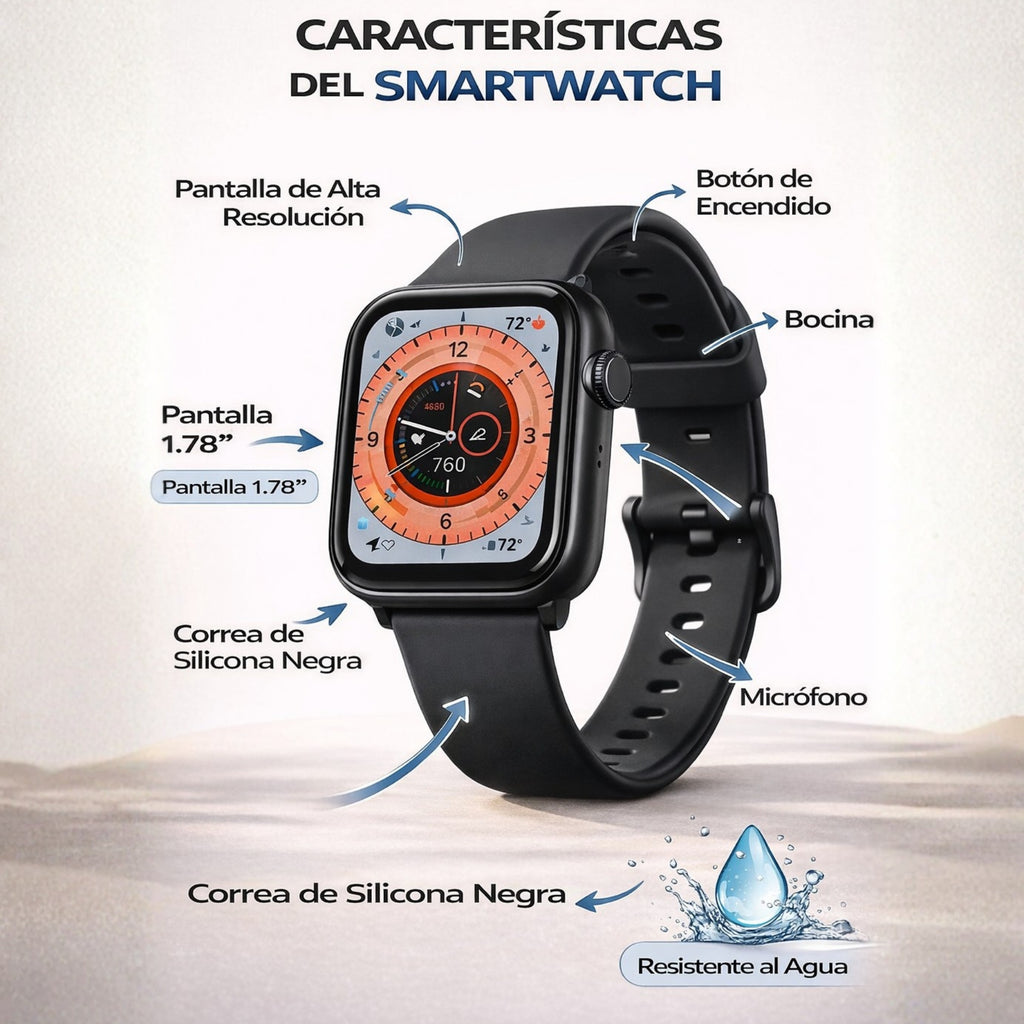 Smart Watch RIVO Negro