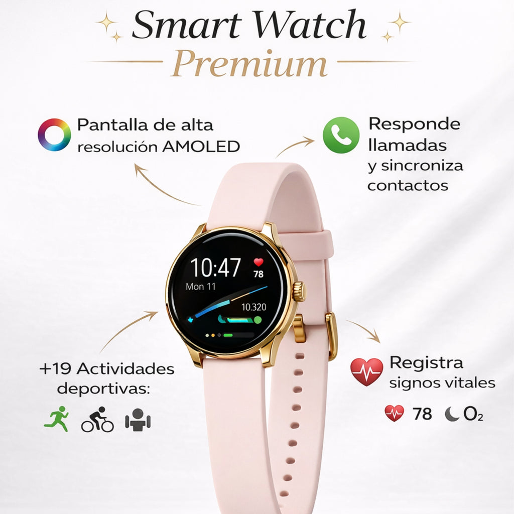 Smart Watch LIVA Rosa